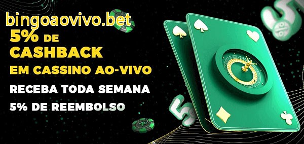 Promoções do cassino ao Vivo bingoaovivo.bet